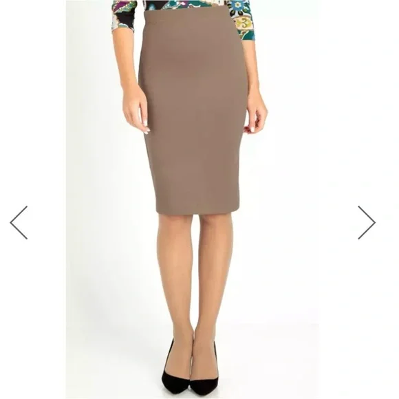 Daphne Women’s Pencil Skirt - Coral Red, Size XS/EU 36 - Picture 6 of 9